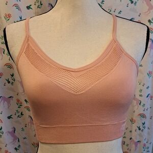 NWOT Ryka Baby Pink Casual Comfy Yoga Gym Exercise Fitness Sports Bra SZ M